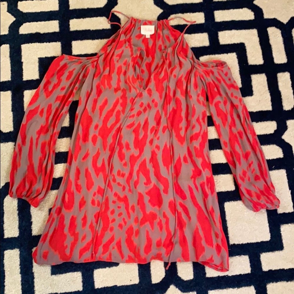 PARKER mini off the shoulder dress, size small